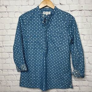 Madewell Chambray Long Sleeve Top size Small